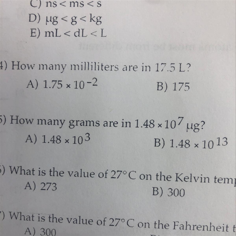 How many milliters are in 17.5L-example-1