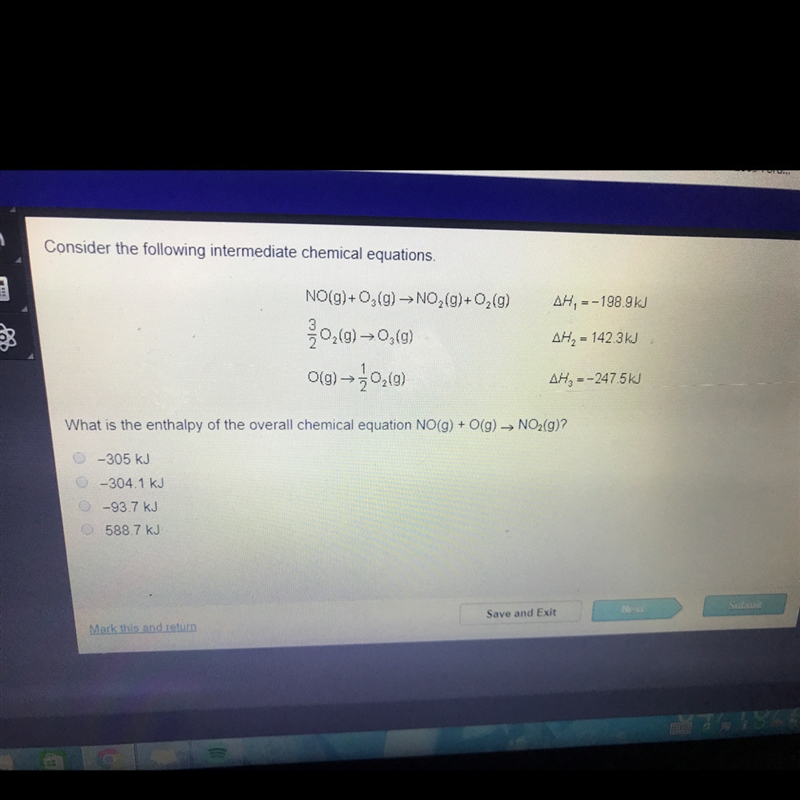 What is the enthalpy of the overall chemical equation-example-1