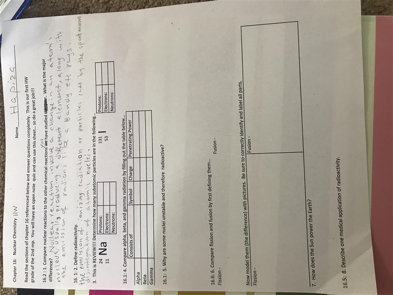 Determine how many subatomic particles are in the following days-example-1