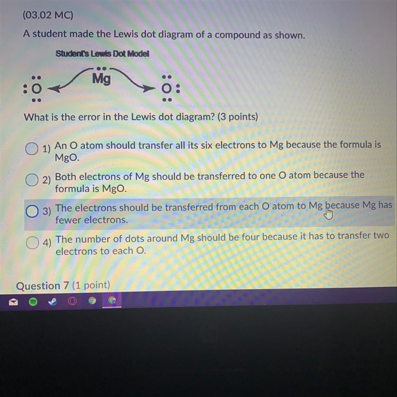 A student made the Lewis dot diagram of a compound as shown. What is the error in-example-1