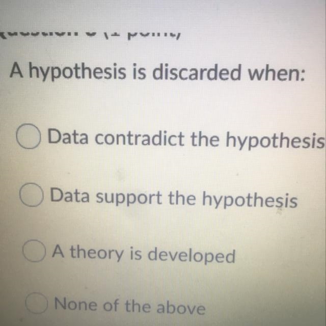 A hypothesis is discarded when: help please-example-1