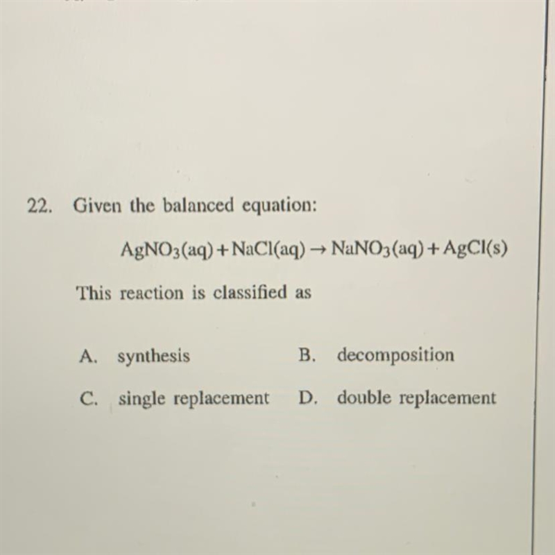 Given the balanced equation what is the reaction ?-example-1