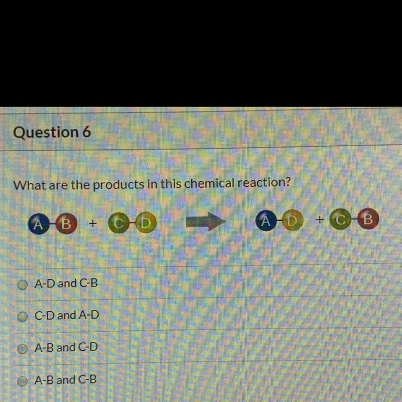 What are the products in this chemical reaction?-example-1