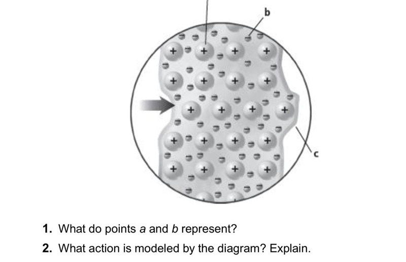 What are points a and b? What does this diagram show? Whats point c?-example-1