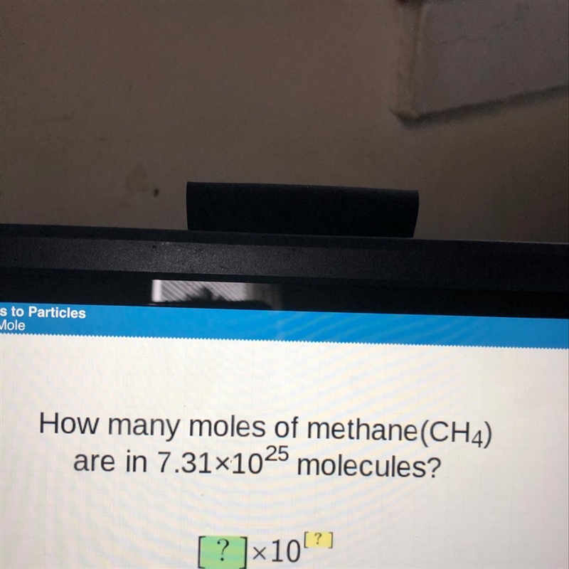 How many moles of methane ch4 are in 7.31 x 10^25 molecules-example-1