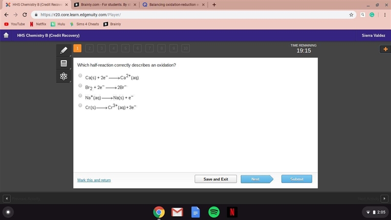 Which half-reaction correctly describes an oxidation?-example-1