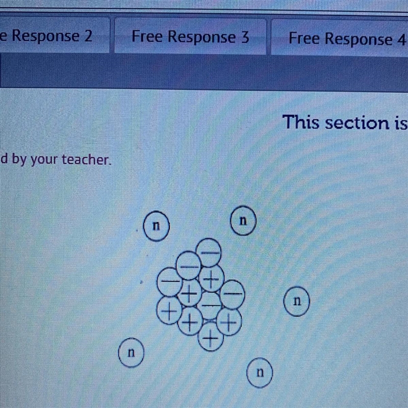 PLEASE HELP Refer to the drawing above. A student is told to draw Rutherford's model-example-1