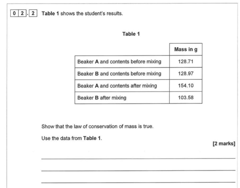 LAW OF CONSERVATION OF MASS!!!-example-1