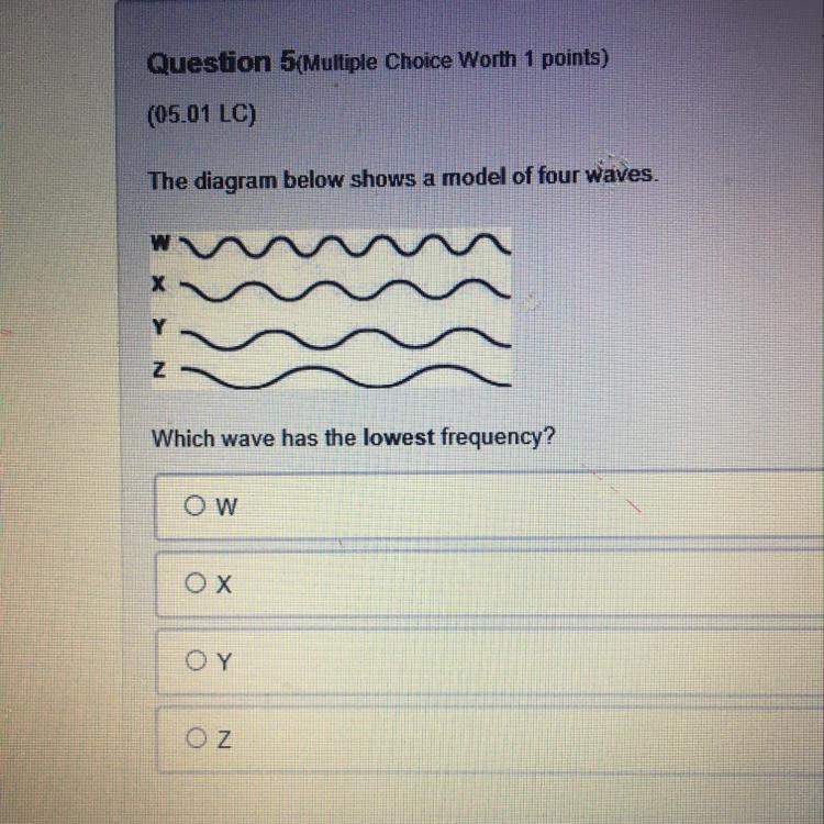 Question 5 Multiple Choice Worth 1 points) (05.01 LC) The diagram below shows a model-example-1