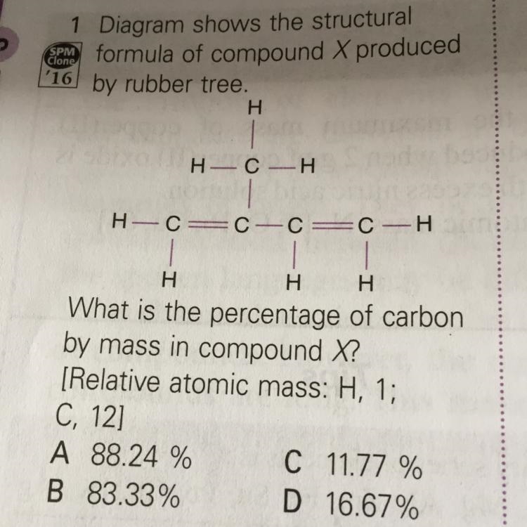 Hey I have a chemistry problem pls tell me how do you find the percentage thx...-example-1