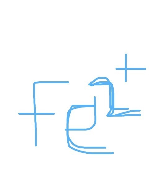 What is the meaning of this symbol Fe2+​-example-1