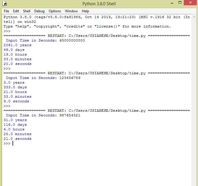 Write a program which prompts the user to enter a number of seconds and then reports-example-1