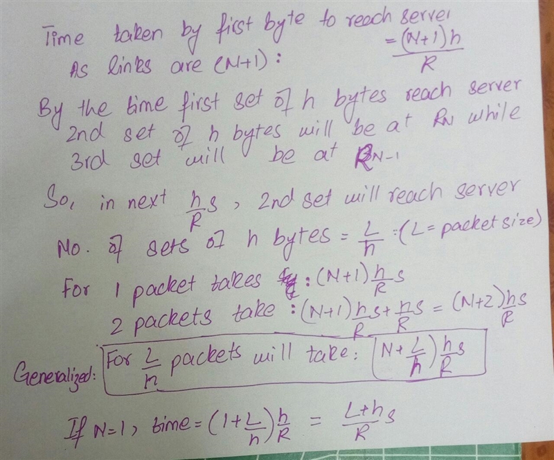 1. Consider a client and a server connected through one router. Assume the router-example-2