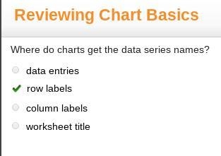 What is an Excel table? a. A series of rows and columns that contain related data-example-1