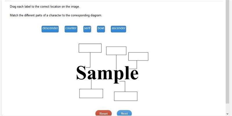 Drag each label to the correct location on the image. Match the different parts of-example-1