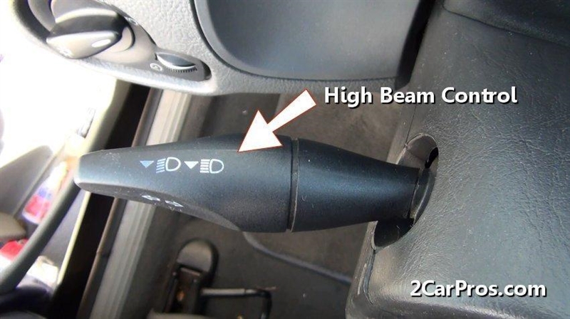 How do you flash your high beams ?​-example-1