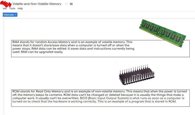 What is volatile and non volatile memory-example-1