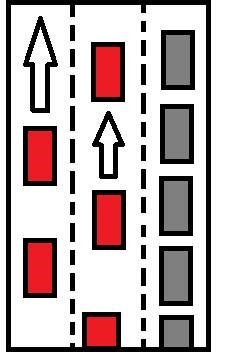 You are driving on expressway with three lanes in your direction at a speed lower-example-1