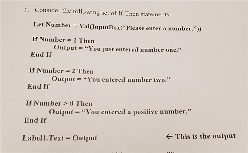 What will be the output if the user enters 3​-example-1