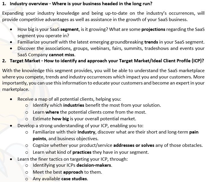 As a SaaS provider, what more would you like to know about your Market? In the scenario-example-1