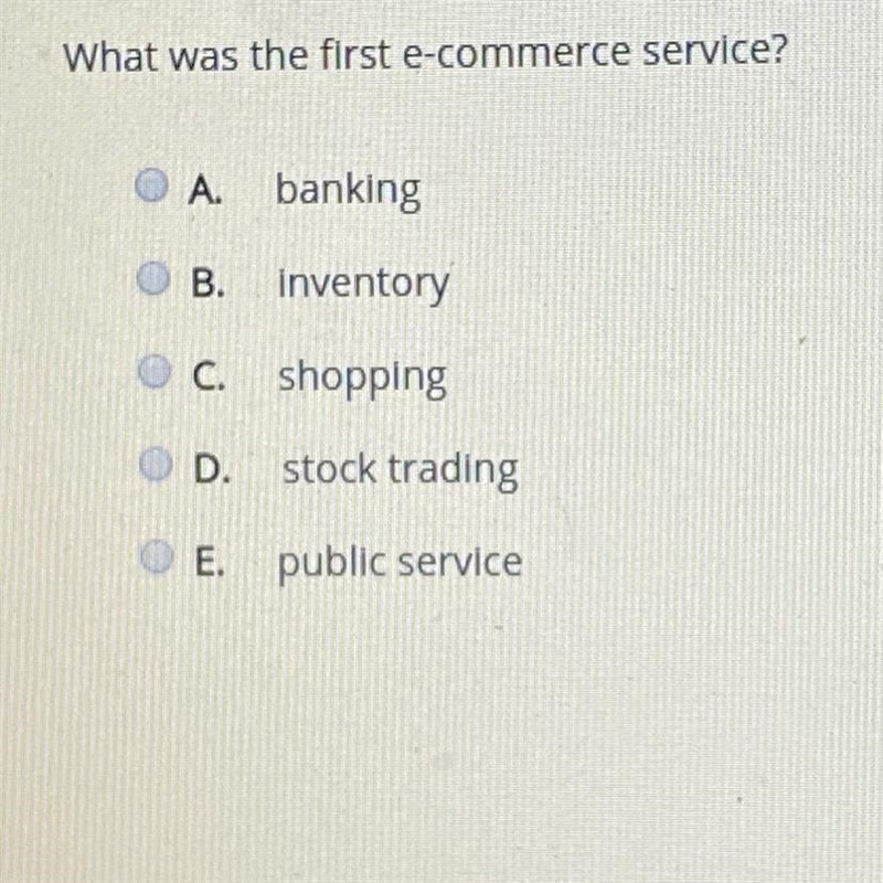 What was the first e-commerce service?-example-1