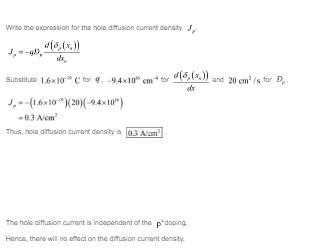 In a p + − njunction, the n side has a donor concentration of 1 × 1016 cm−3 . If ni-example-2