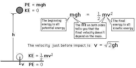 A mass is dropped (i.e., initial v=0) from the top of a tall building at a height-example-1