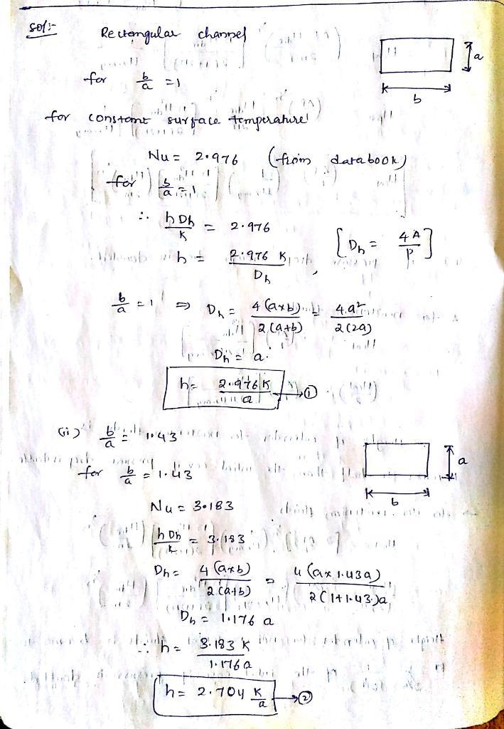 Consider laminar, fully developed flow in a channel of constant surface temperature-example-1