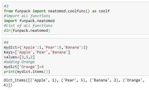 4. Write the command to import the coolfunc() function from the neatomod module in-example-1