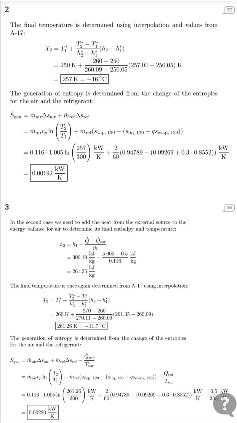 Air enters the evaporator section of a window air conditioner at 100 kPa and 278C-example-2