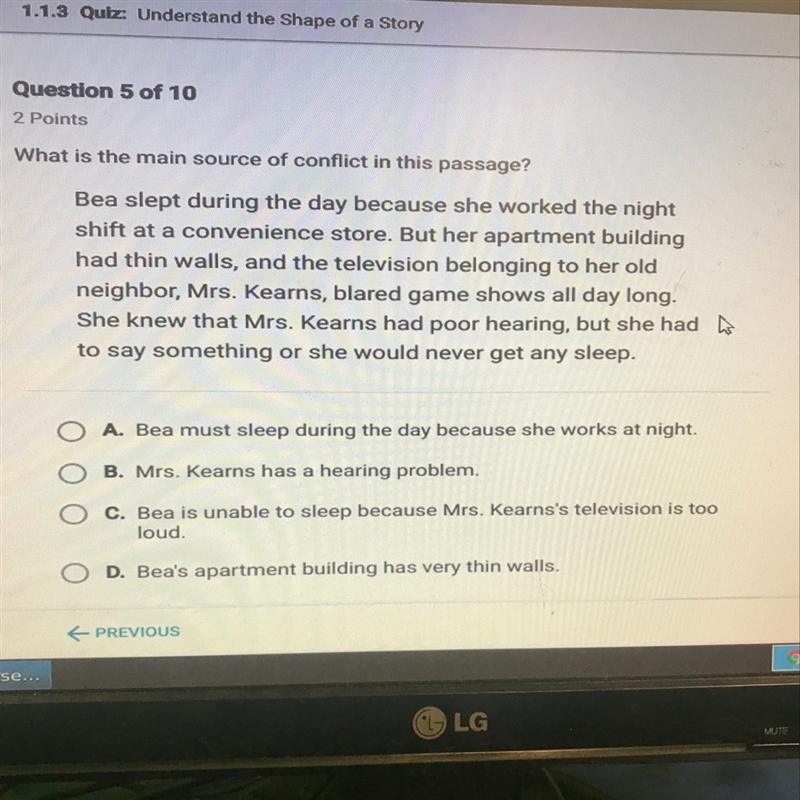 What is the main source of conflict in this passage?-example-1