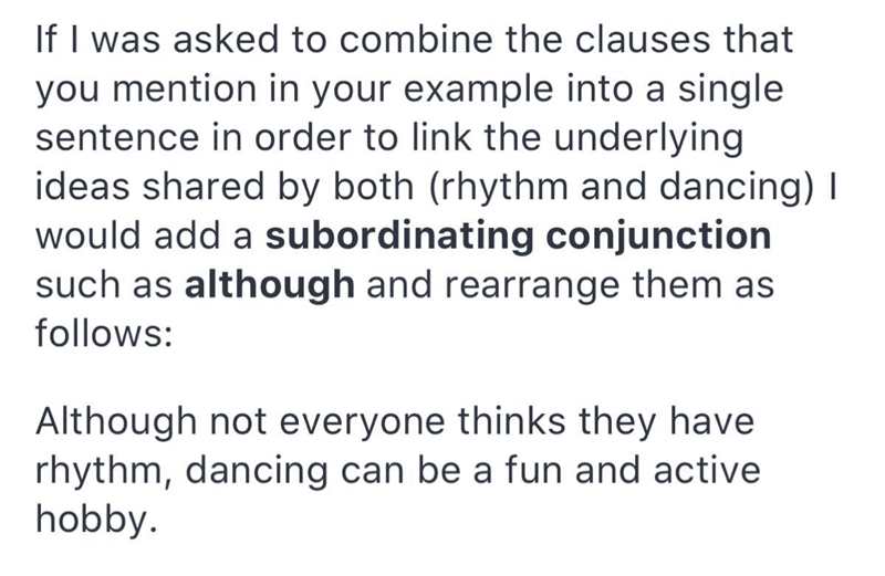 Not everyone thinks they have rhythm / dancing can be a fun and active hobby. Not-example-1