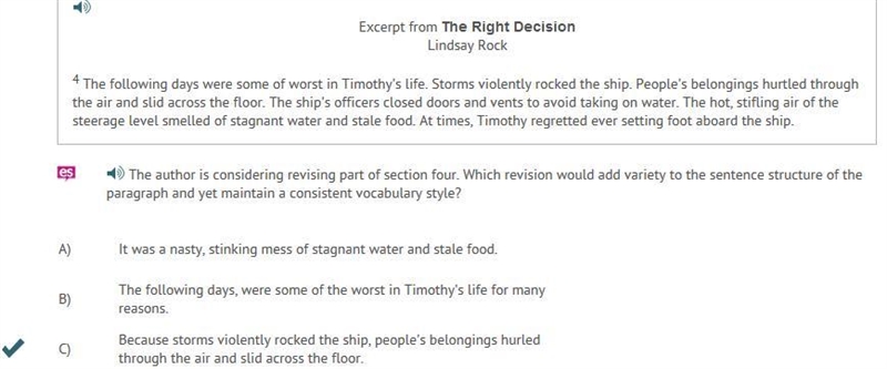 The following days were some of worst in Timothy's life. Storms violently rocked the-example-1