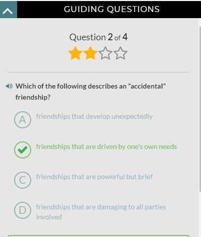 (Aristotle) Which of the following describes an “accidental” friendship? friendships-example-1