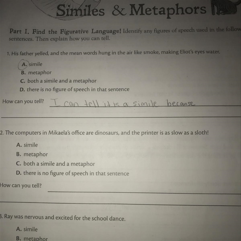 Similes and metaphor flocabulary-example-1