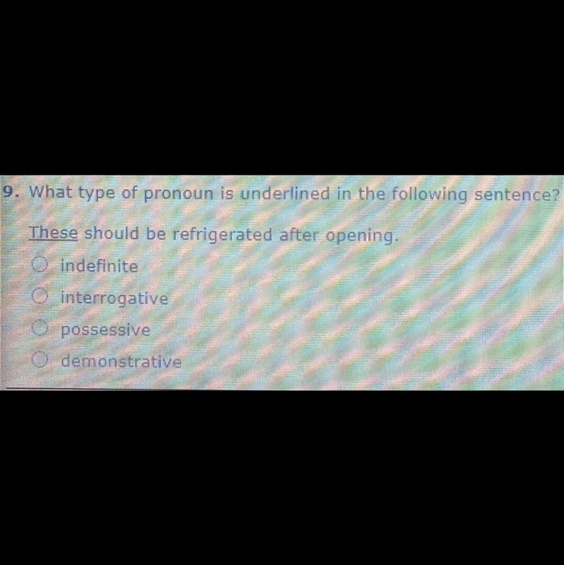 What type of pronoun is underlined in the following sentence?-example-1