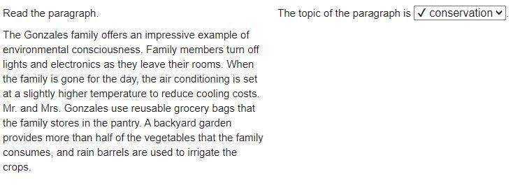 Read the paragraph. The Gonzales family offers an impressive example of environmental-example-1