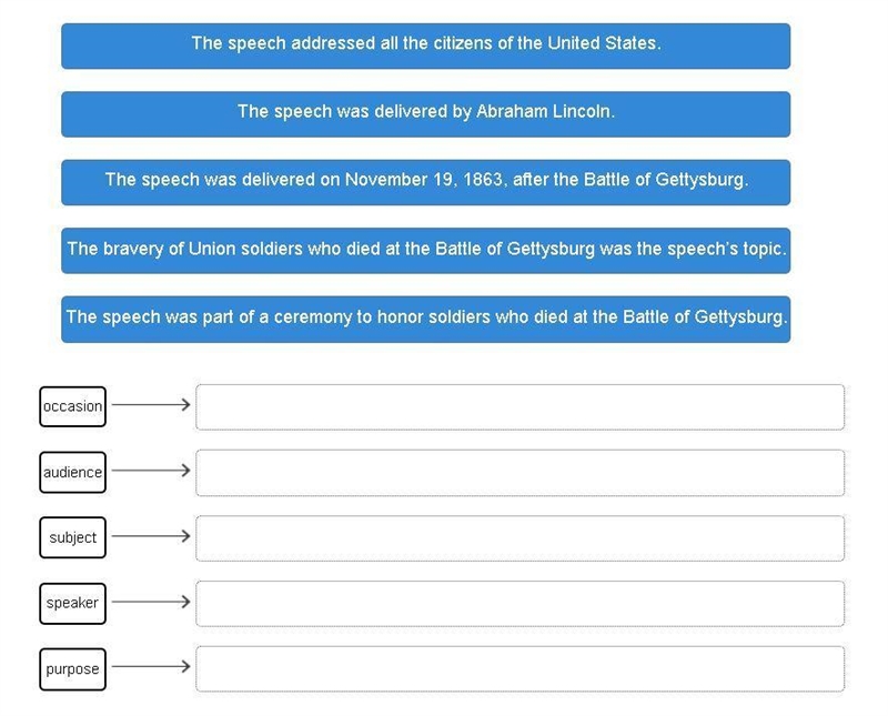 Drag the tiles to the boxes to form correct pairs. Using the SOAPS method, match the-example-1