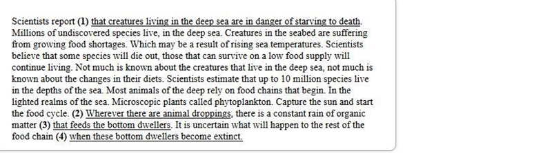 The clause in the underlined part of sentence 3 is a(n) _____ clause.-example-1