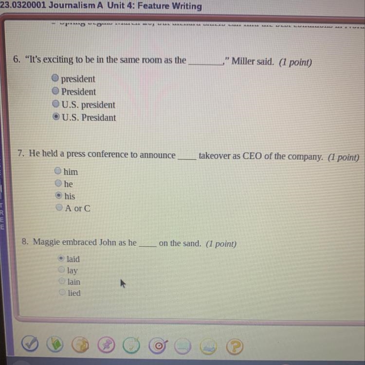 Check my answers for 6,7, and 8????-example-1