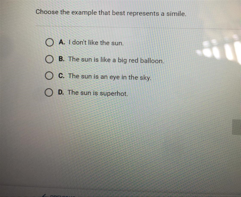 Choose the example that best represents a simile-example-1