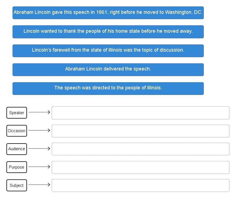 Drag the tiles to the boxes to form correct pairs. Using the SOAPS method, match the-example-1