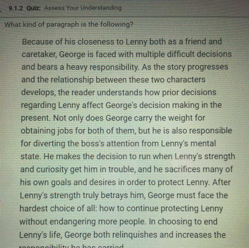 What kind of paragraph is the following? A. Supporting Paragraph B. Introductory Paragraph-example-1