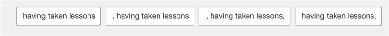 Drag and drop the restrictive participial phrase into the box to complete the sentence-example-1