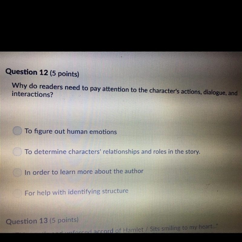 Why do readers need to pay attention to the characters actions dialogue and interactions-example-1