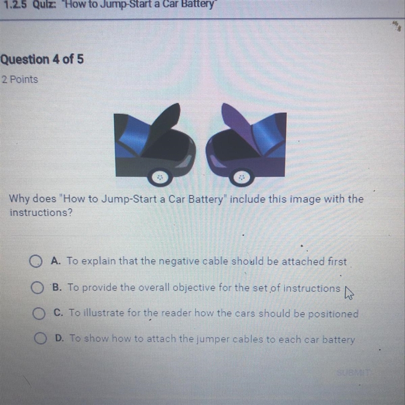 Why does how to jump start a car battery include this image with the instructions-example-1