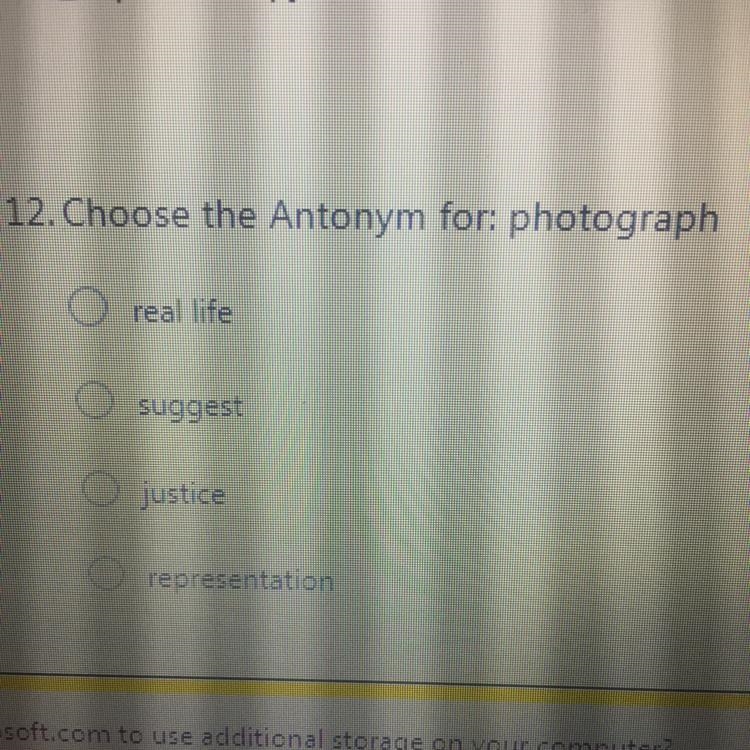 Antonym for photograph which one-example-1