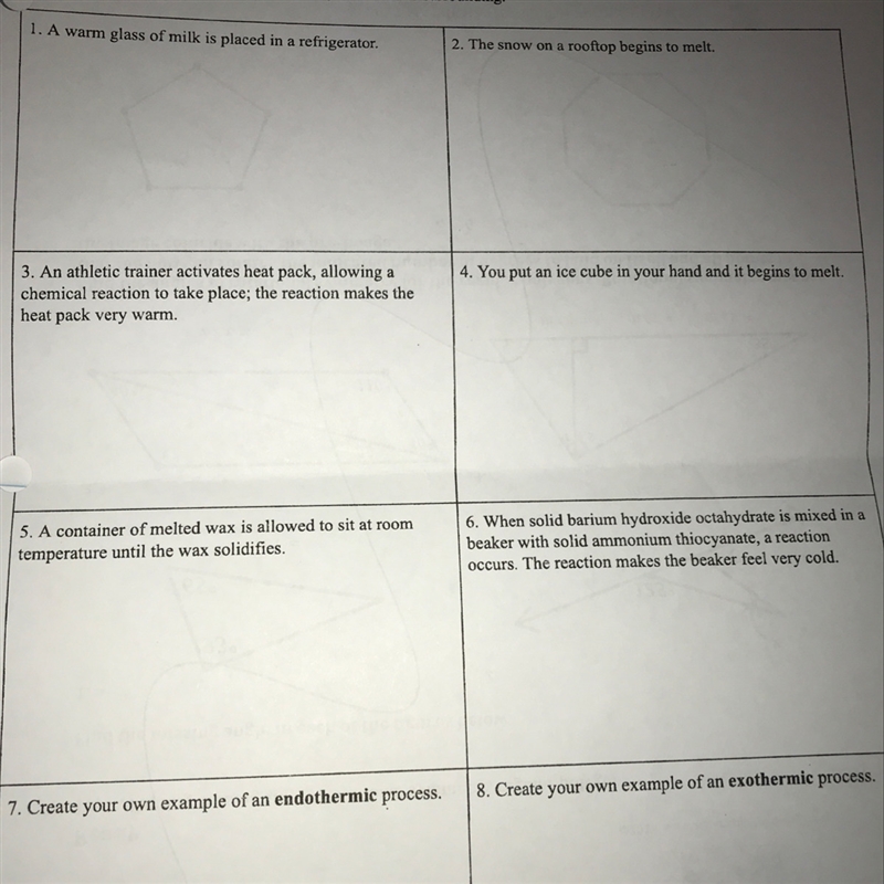 WORTH 40 POINTS!!!!!!!! Endothermic vs exothermic process 1) identify the system 2) determine-example-1