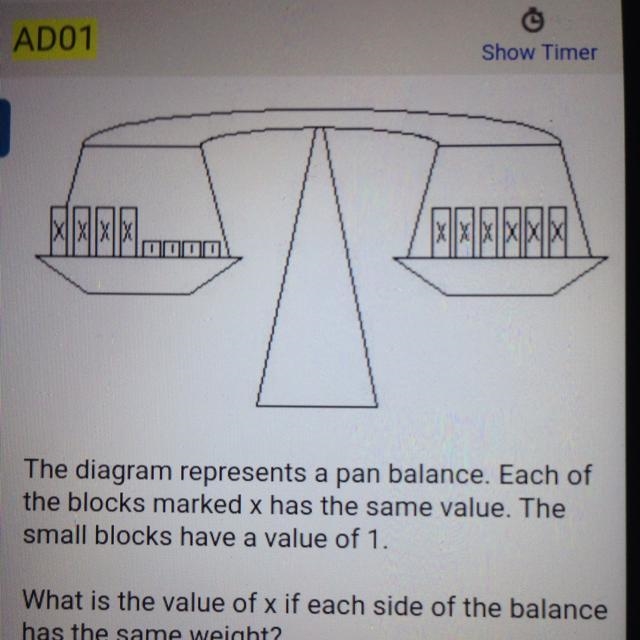 What is The value of x if each side is equal-example-1