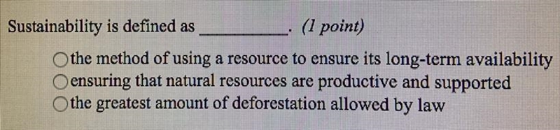 Sustainability is defined as_______.-example-1